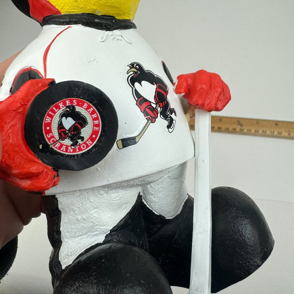 Wilkes Barre Scranton Pens Penguins Tux Mascot Hockey Gnome Souvenir AHL Hockey - Picture 11 of 14